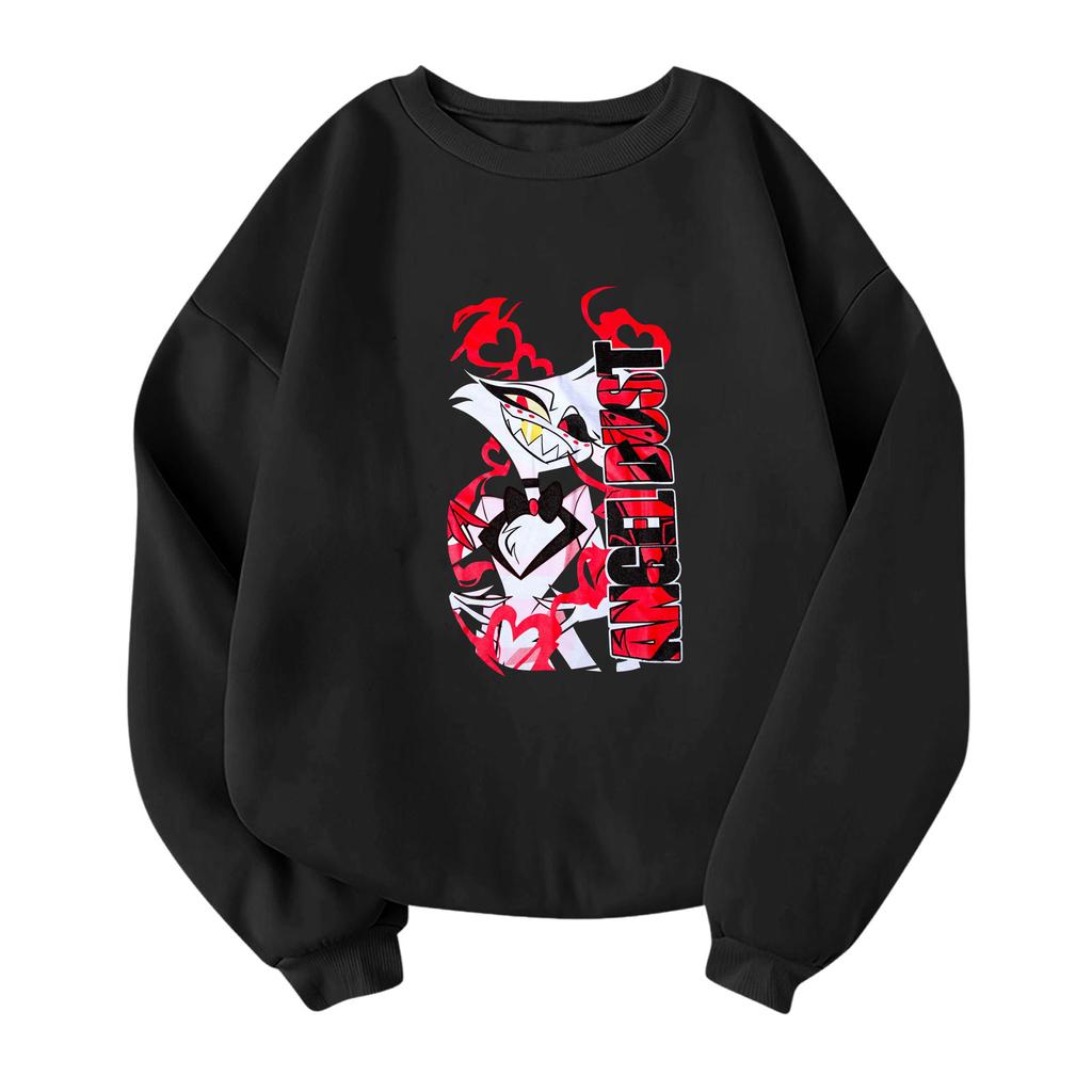 Children's Fashionable Lightweight Long-sleeved Round Neck Pullover With Pockets Printed Pullover