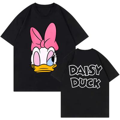 Disney Daisy Duck 85. Jubiläum Herren T-Shirt Sommer Freizeitmode Unisex Partner T-Shirt Y2k Kleidung Eltern-Kind Outfit