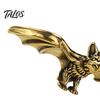 Handmade Brass Bat Art Figurines, Vintage Copper Flying Statue, Collectible Mini Animal Small Coffee Table Accent Ornament, Desk Feng Shui Sculpture