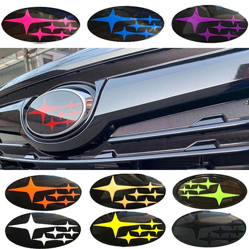 2PCS Acrylic Car Front Logo Rear Badge Emblem Sticker for Subaru XV Outback Impreza BRZ WRX STI Legacy Forester Accessories Y3