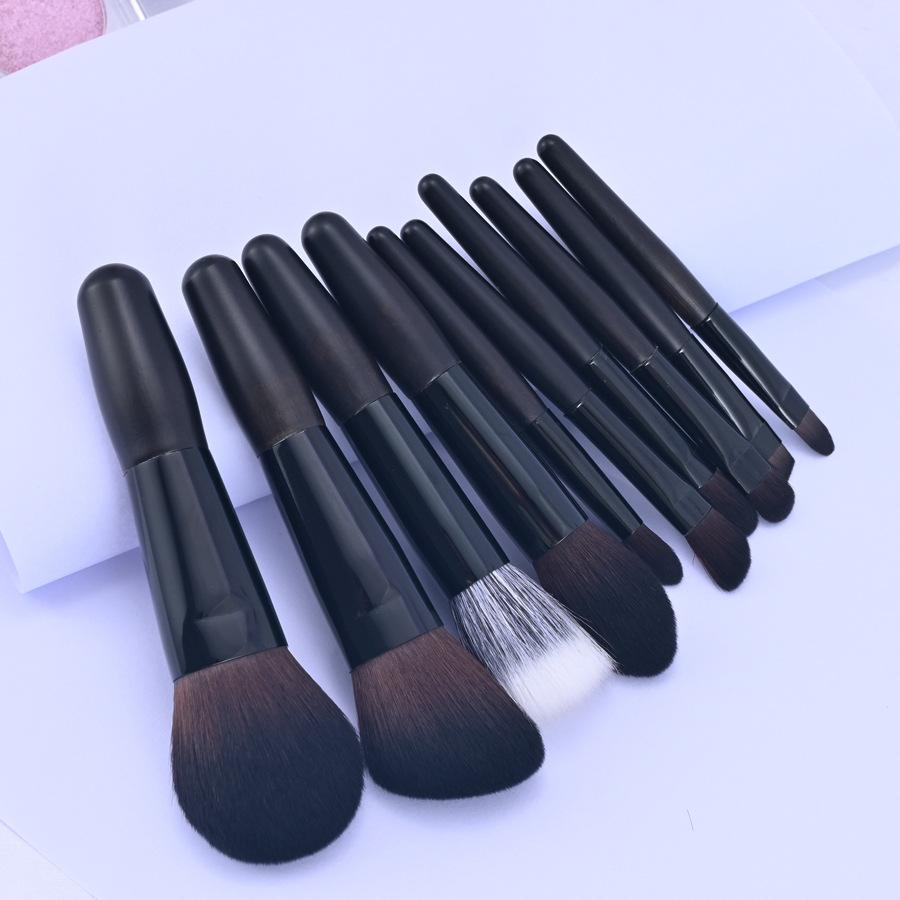 Mini ensemble de pinceaux de maquillage de voyage, ensemble complet de pinceaux de maquillage pour les yeux portables pour débutants, pinceau à blush, pinceau à paupières