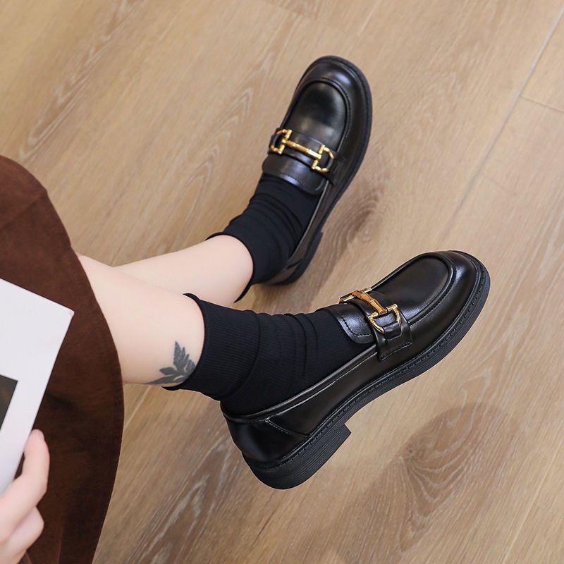 2025 Frühling Damen Leder Loafers: Weiche Sohle, vielseitige Ballerinas für Büro oder Freizeit