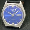 SEIKO 5 AUTOMATIC VINTAGE 6319A JAPAN MENS BLUE COLOR DIAL WATCH a701209-5 R206a-a701209