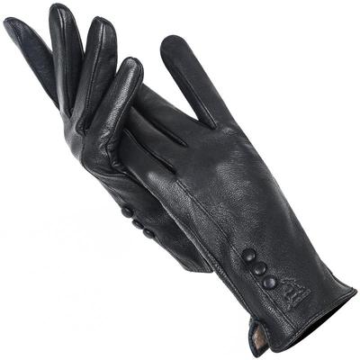 Winter Women's Leather Gloves Imitation Deerskin Pattern Outdoor Warmth Gloves Good Quality