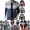 Mens Zip Up Cardigan Sweater Shawl Knitted Jumper Coat Jacket Warm Knitwear Tops