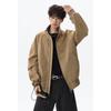 Autumn and Winter New Large Size Imitation Suede Jacket Men's Stand-up Collar Loose Retro Casual Leather Jacket Trendy