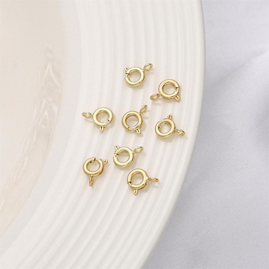 18K Gold-Filled Color-Preserving Spring Clasp for DIY Jewelry Making