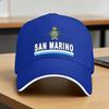 San Marino Flag and Emblem Sporty Baseball Cap  UnisexTeens Print Trucker Hat Fashion Outdoor Sports SunProof Baseball Caps