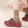Wool Socks, Women's Mid-calf Socks, Autumn and Winter Thickened and Fleece Warm Cashmere Long Socks, Deodorizing Pile Socks