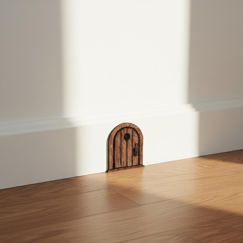 Decorazione Retro in Legno per Porta del Topo 1 3 5 Pezzi Stile Fantasy Miniatura Con Adesivo Per Area Giochi Interna Bambini