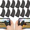 24Pcs Mobile Phone Finger Cuff Fibroid Mobile Game Touch Screen Fiber Breathable And Sweat Resistant Walking Game Finger Cuff
