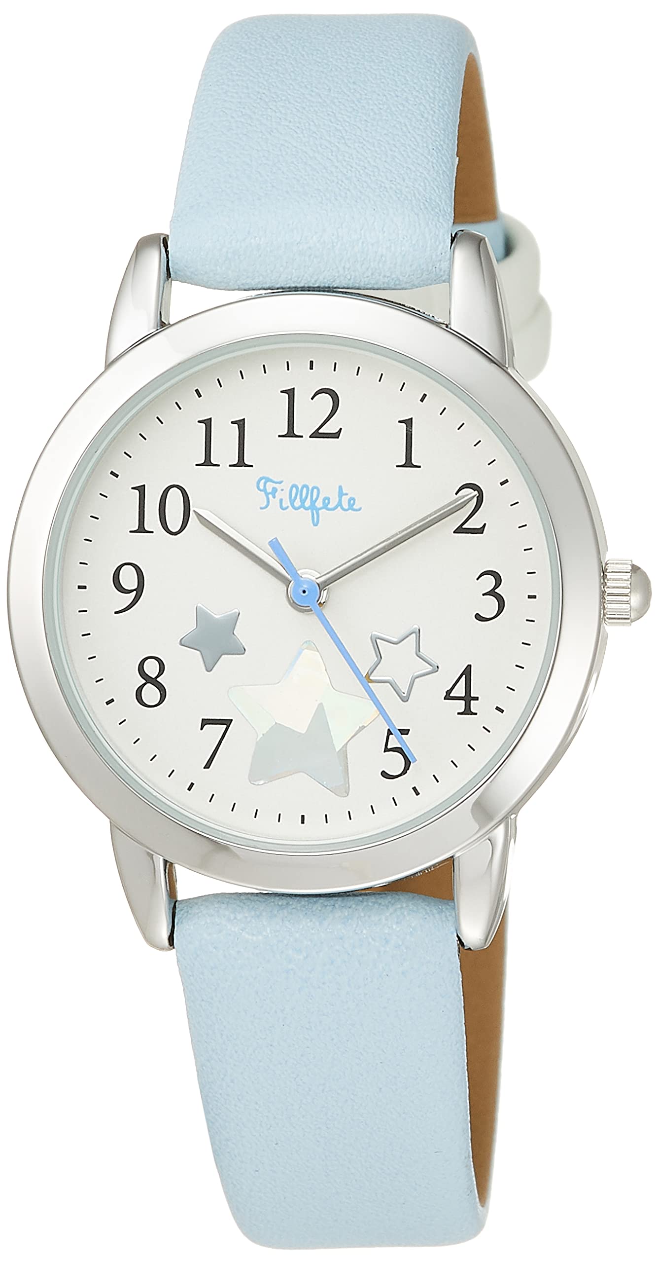 

Field Work Analog Float Watch with Hologram Print and Leather for Girls Strap, KDS010-4, Blue, синий