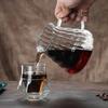 1/2 Stück doppelwandiger Glasbecher mit Hängeohr Espresso-Kaffeebecher, verbrühsicher, für Milch, Brandy, Wein, Teetasse, klares Becher-Set, Trinkgeschirr
