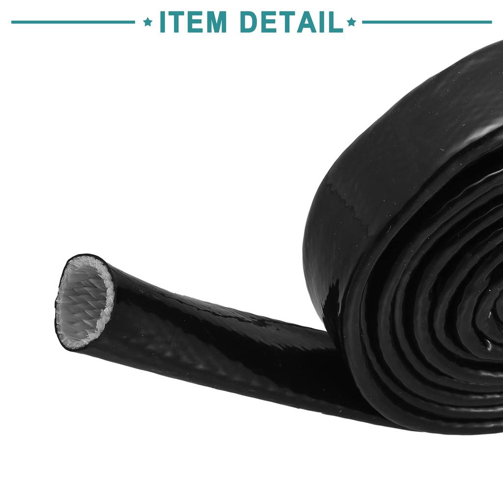 ACROPIX Thermal Insulated Fire Retardant Sleeve Pipe Silicone Glass Fiber Protection Line Wire Sleeve