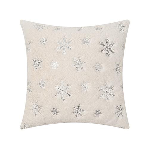 

1PC LOZUJOJU Christmas Snowflake Pattern Pillowcase Embroidered Sequin Cushion Cover for Sofa Living Room Bedroom Home Decor W45cm x L45cm серебряный