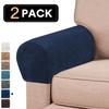 Velvet Armrest 2pcs Covers Stretch Set Chair Sofa Arm Protectors Couch Removable