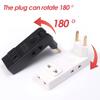 4 in 1 EU Steckdose 180 Grad Rotation Stecker Adapter Verlängerung Protable Power Converter Wand Outlet Stecker Adapter