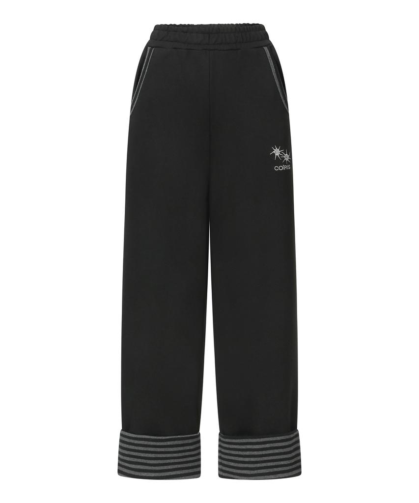 Koiliseu Selling Matching Set Color Block Stripe Point Sweatpants