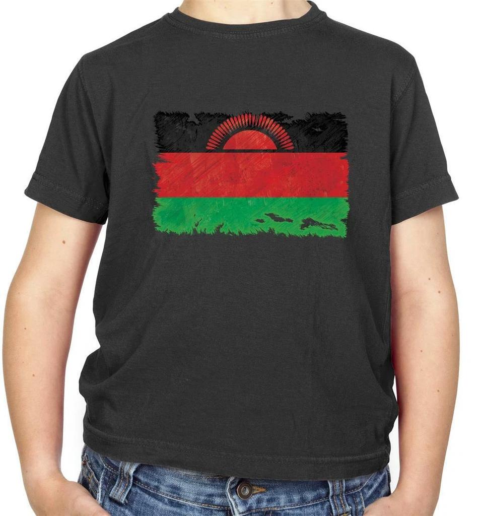 Malawi Grunge Style Flag - Kids T-Shirt - Malawian - Africa - Country - Travel