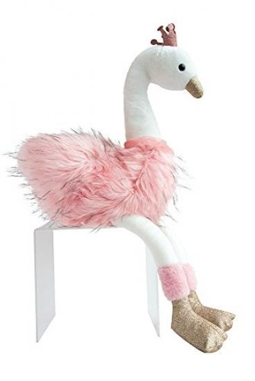 peluche cygne rose