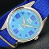 HAND-WINDING HMT JANATA INDIAN MENS SKY BLUE DIAL WATCH A600247-5 N103-a600247