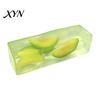 Non Rebound Squeeze Toys Clear Bar Toy with Fake Fruit Inside, Stress Relief Shapeable Flexible Sensory Stick Toy, Transparent Strip Figdet