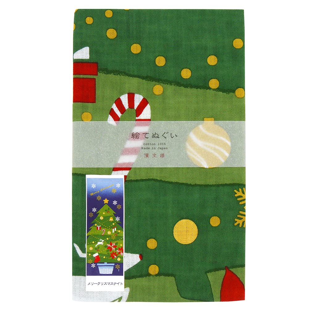 Hamamonyo Illustriertes Handtuch Fröhliche Weihnachtsnacht