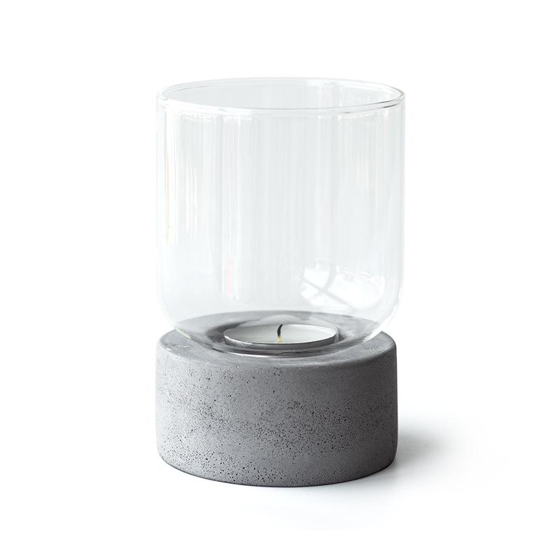 European-Style Aromatherapy Glass Lantern Candle Holder