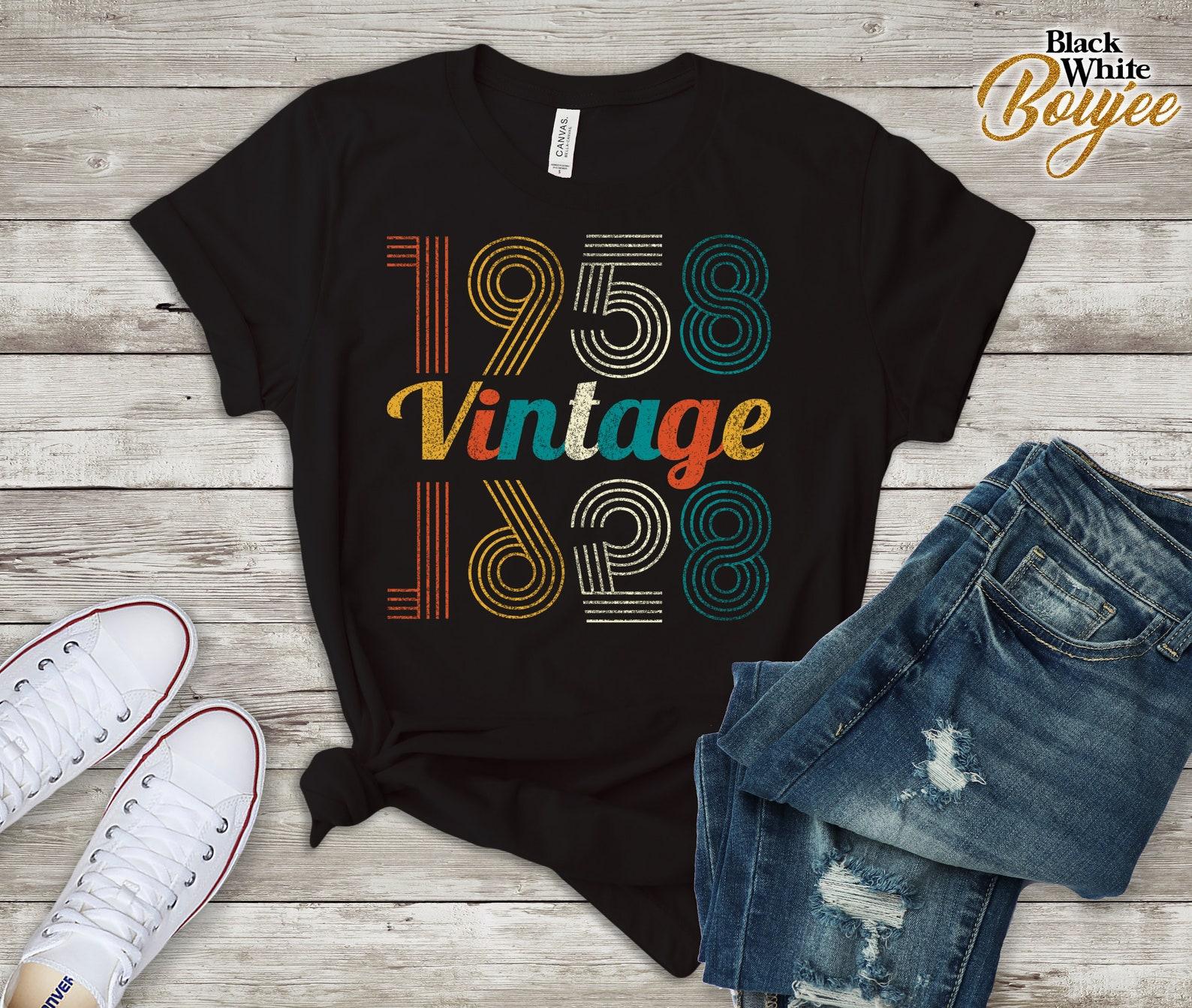 Vintage 61th Birthday Shirt/ 61st Birthday Gift Ideas/ 1958 Shirt/ Retro Classic 1958 Shirt/ 61 Birthday T-Shirt/ 61 th Birthday gift shirt S