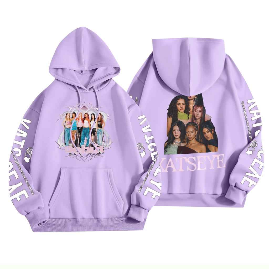 Unisex Fashion Lightweight Long Sleeve Pullover With Pockets Printed Hoodie