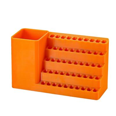 Professional Bit Holders Case Compact Storage Solution For 1/4 Inch Hex Shanks Tool Scientific Layered Structure Oil Resistant ABS Material