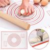 Silicone Kneading Mats with Dough Cutter Non Slip Bottom Pastry Mats for Home Kitchen