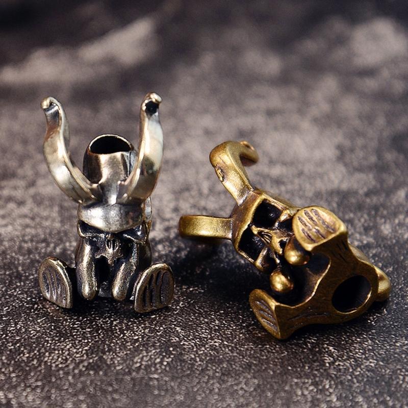 Stylish Copper/Brass Devil Charm Decorative Pendant For Outdoor Gear Jewelry Crafting Creative Gothic Gift