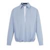 Mens Loose Fit Color-Block V-Neck Long Sleeve Shirt Casual Streetwear Top