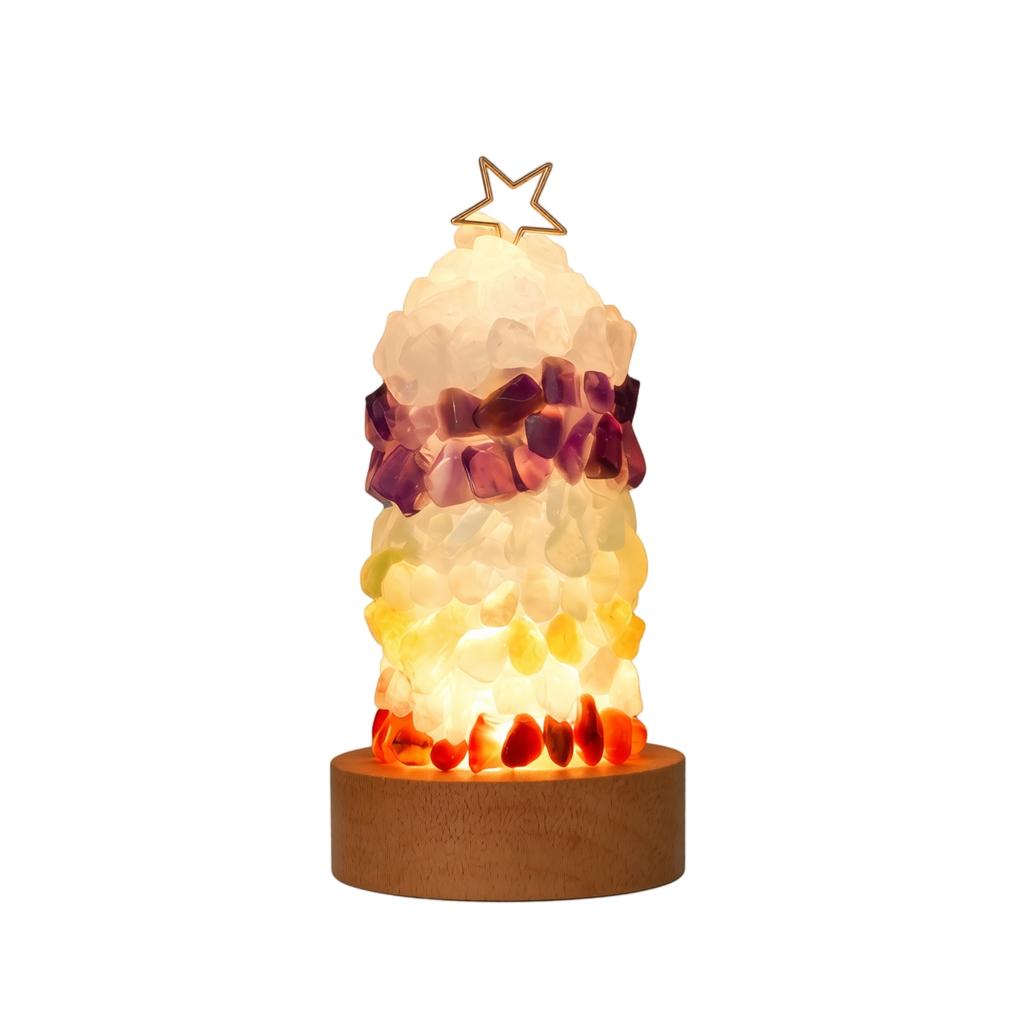 Natural Chips Night Light, Decorative Bedside Lamp for Bedroom and Home Decor