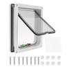Pet Door Multiple Lock Modes Detachable Easy To Install Pet Gate Suitable for Cats Dogs