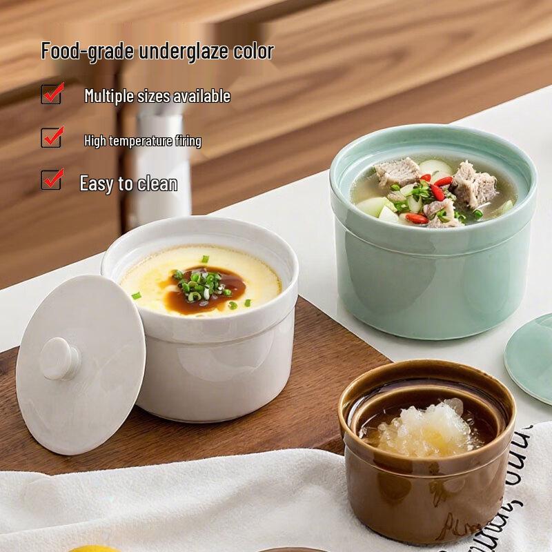 Zhaoran Ceramic Double Boiler Stew Pot