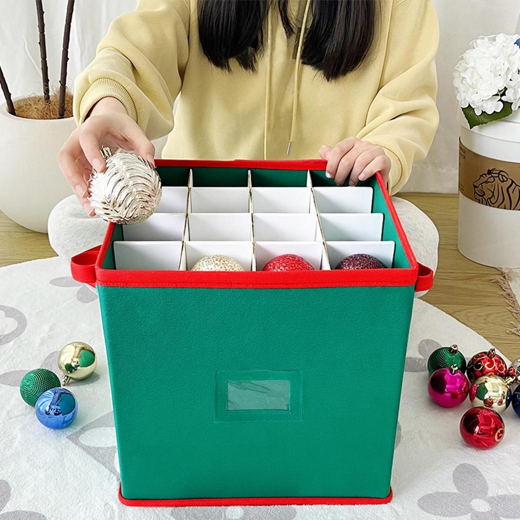 64Grid Baubles Storage Box Christmas Balls Storage Xmas Tree Decorations Organizer Bauble Storage Divider Toys Storage Box