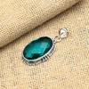 Indicolite Gemstone Handmade 925 Solid Sterling Silver Jewelry Pendant For Her