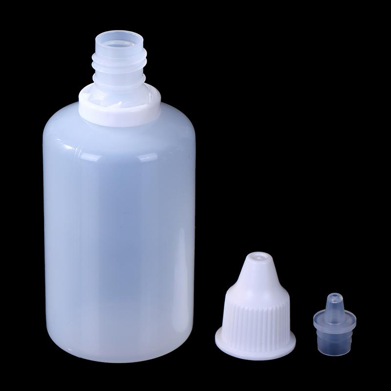 10Pcs 5/10/15/20/30/50Ml Empty Plastic Dropper Bottle Paint Beauty Oil Squeezable Refillable Bottle Cosmetics Storage Bottles