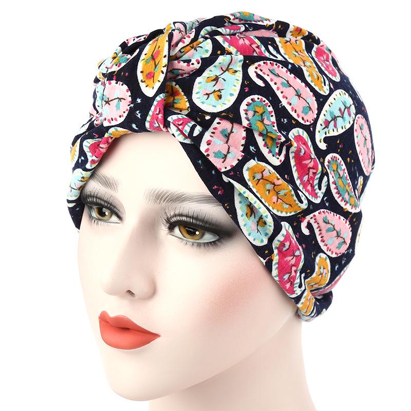 European & American Pastoral Floral Print Beanie - 5 Colors Available