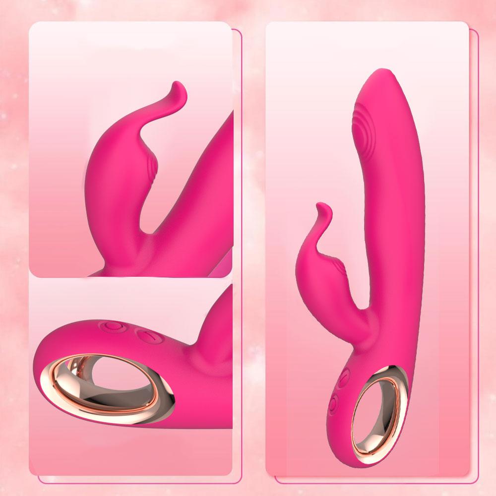Thrusting Rabbit Vibrator for Women Rechargeable 10 Vibration Modes G Spot Massager Clitoral Stimulator Adult Sex Toys Female Masturbation