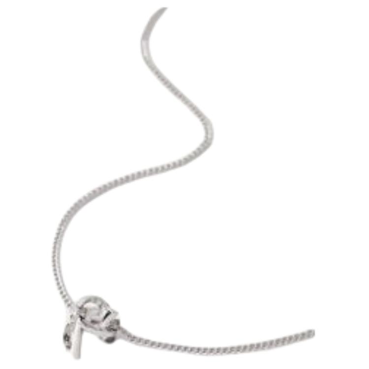 Saint Laurent Letter Twist Pendant Brass Necklace Unisex necklace 651779Y15008126