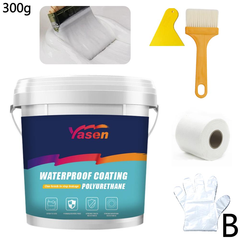 Water-Based Polyurethane Waterproof Coating, Exterior Wall Bathroom Wall & Roof Leak Repair, Solves Water Leakage & Poor Weather