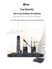 HuiDu HDQ-6603 Professional True Diversity Wireless Lavalier Microphone for Stage Performance