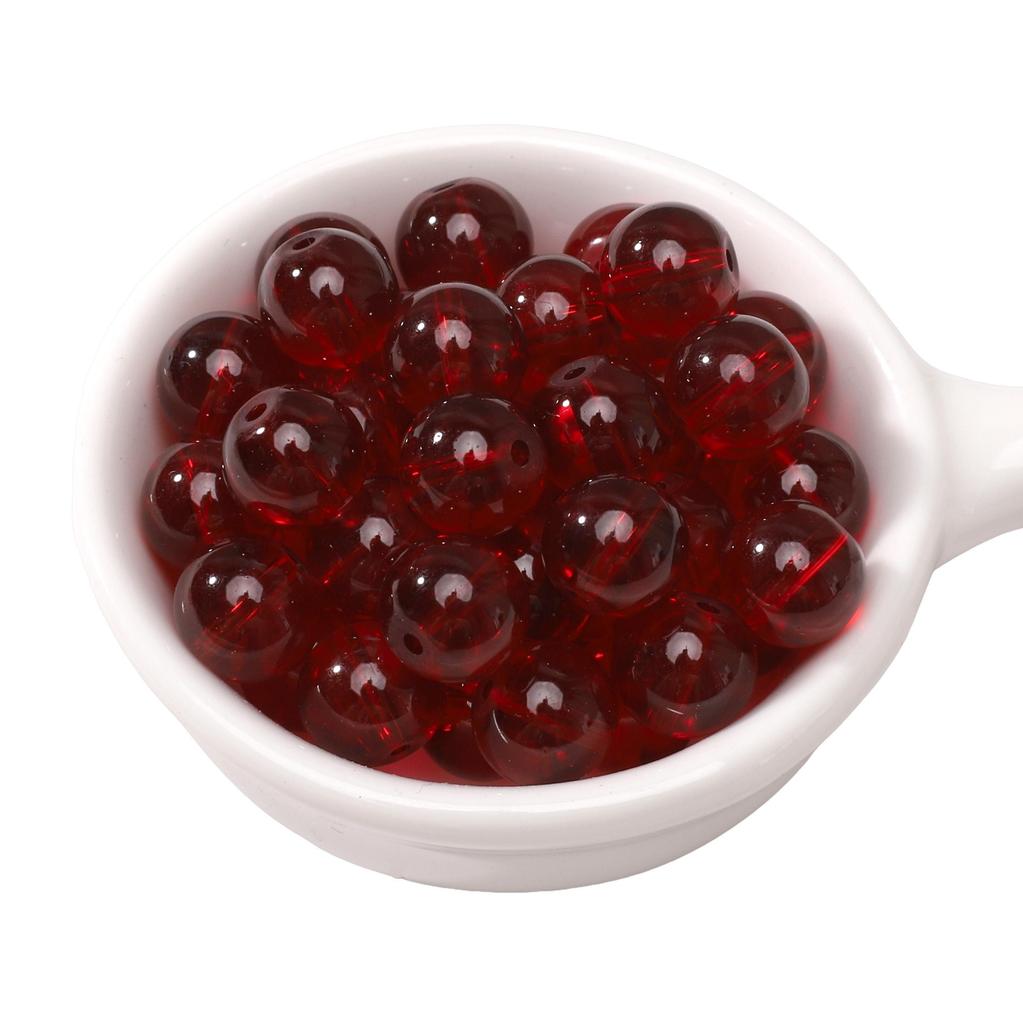 20-50Pcs High Transparency Glass Beads Loose Spacer Beads for Jewelry Making DIY Bracelet Necklace