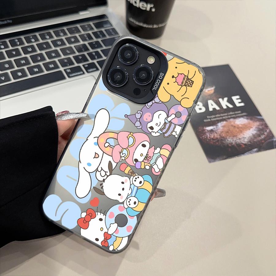 

Cover Case for iPhone 13Pro 14 Pro MAX 12 11 16Pro 13 15 Plus 16 16e Sanrio Kitty Friends iPhone 13
