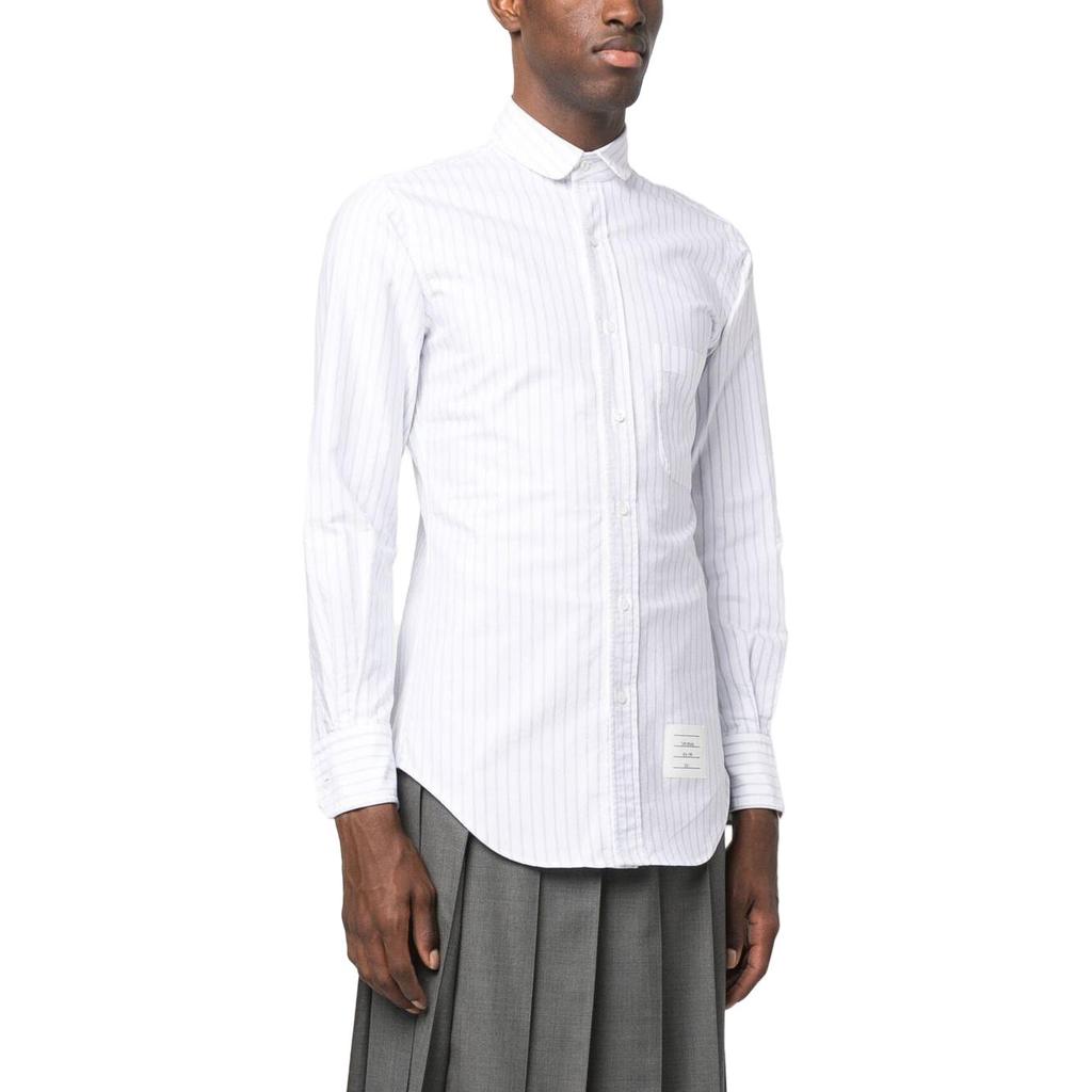 THOM BROWNE Pinstriped Buttoned Shirt MWL202A-F0013-450
