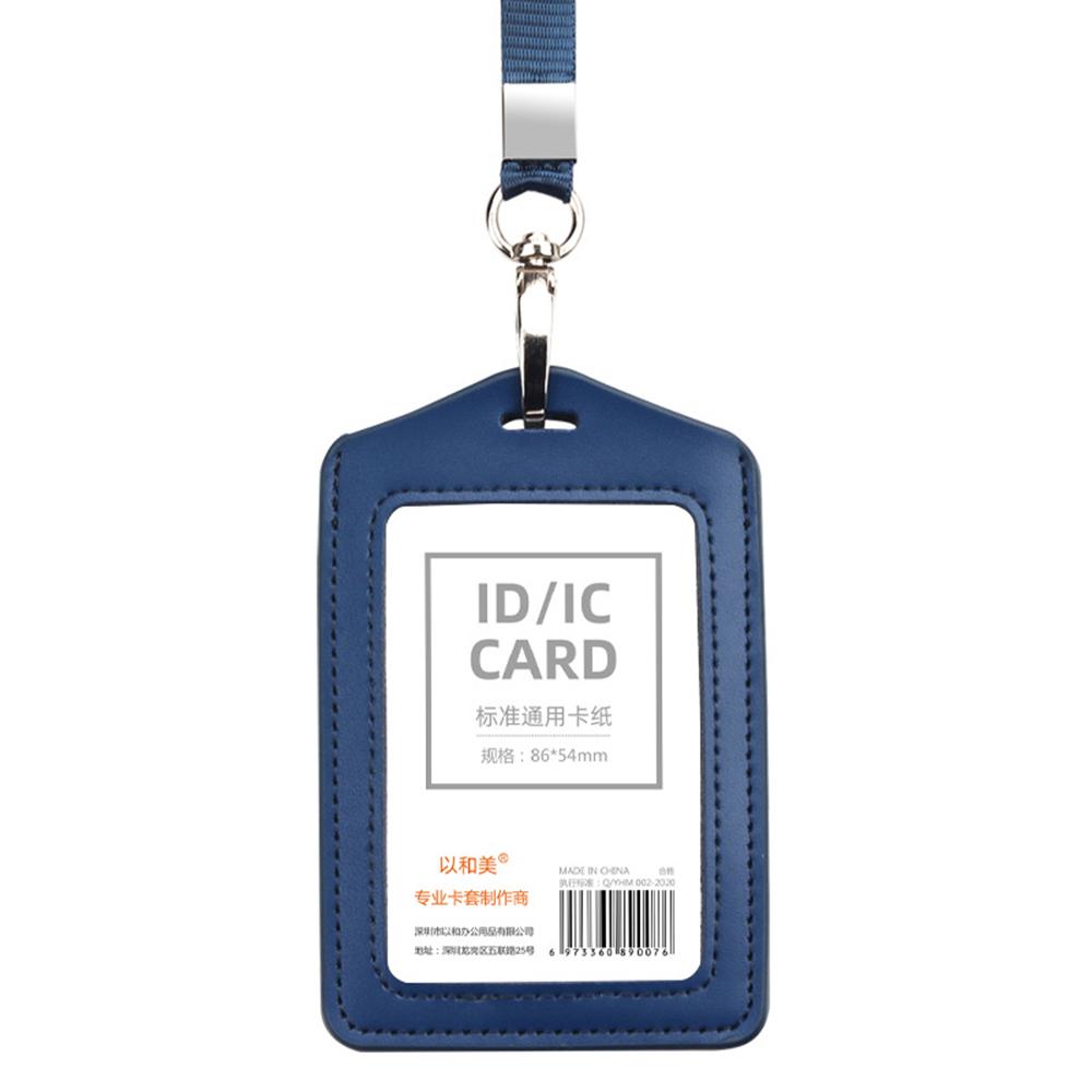 Card Holder Office Business Credit Card Holder With Neck Lanyard Badge Card Case Name ID Card Cover