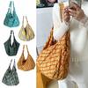 Colorful Single-shoulder Bag Plaid Women's Handbag Versatile Plaid Tote Bag  Commuting